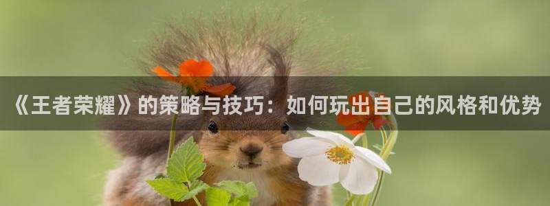 天美娱乐登陆测速：《王者荣耀》的策略与技巧：如何玩出自己的风